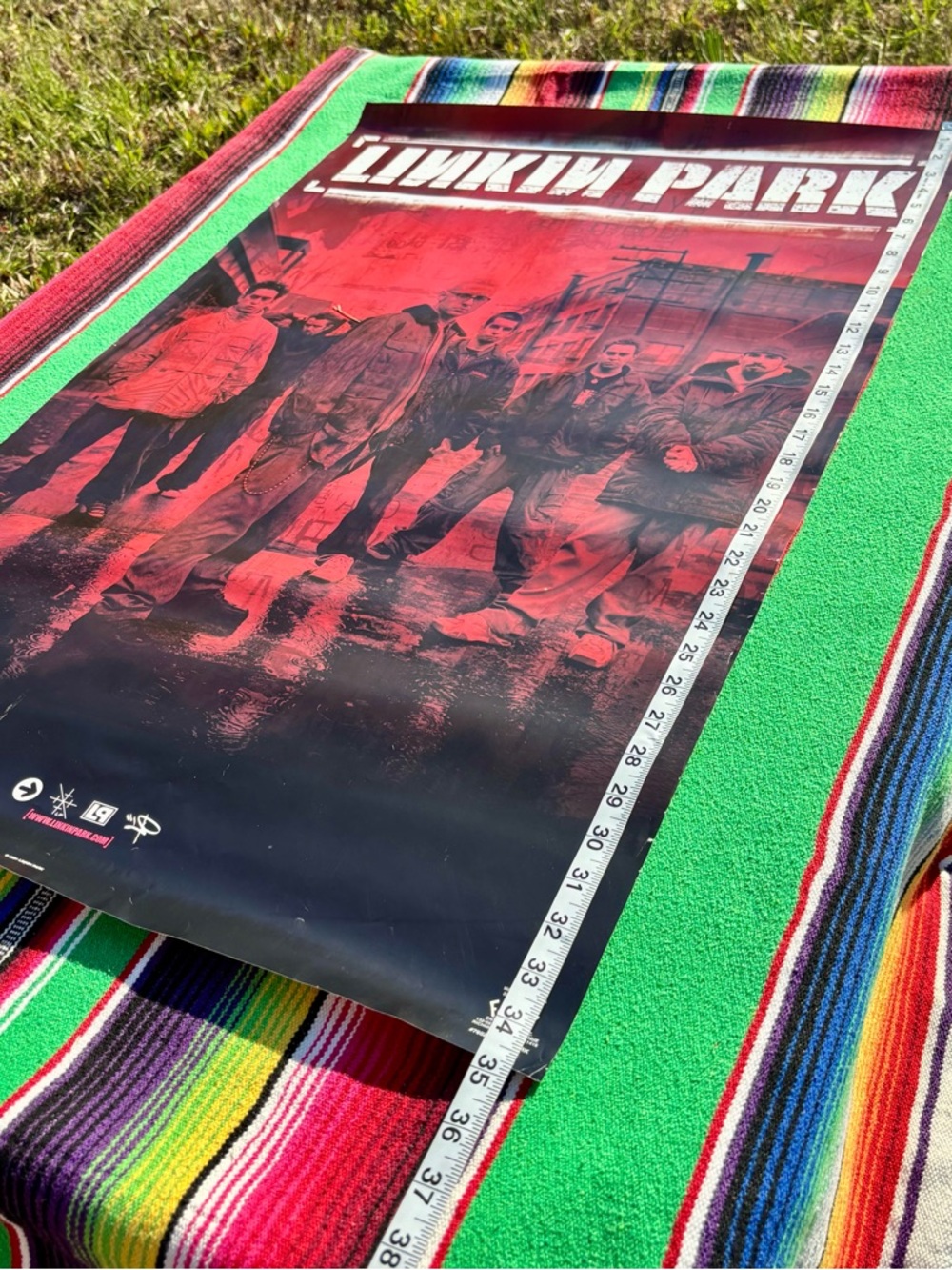 Vintage 2001 Linkin Park Band Portrait Rare Funky Enterprises Inc. Poster 22x35 - Picture 14 of 15